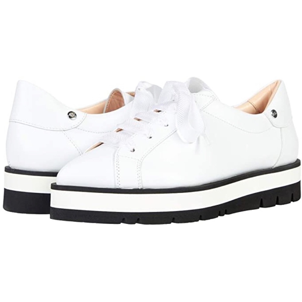 AGL Womens Shona Leather Shoes Sneakers White Size 38.5